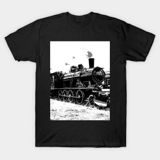 Riding the Rails - Vintage Steam Train T-Shirt